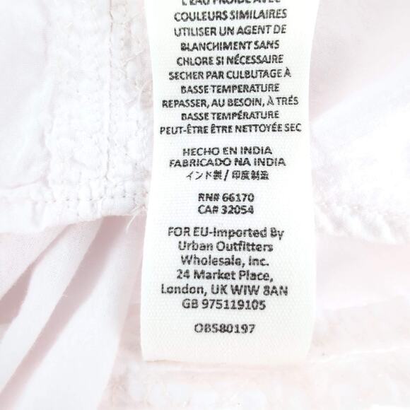 Free People Pink Shimmers And Stripe Slouchy Button Up Shirt Women's Size M -GUC - Picture 13 of 14